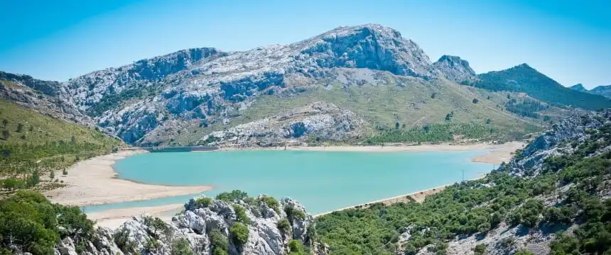 mallorca embalse de c&uacute;ber stausee tramuntana gebirge