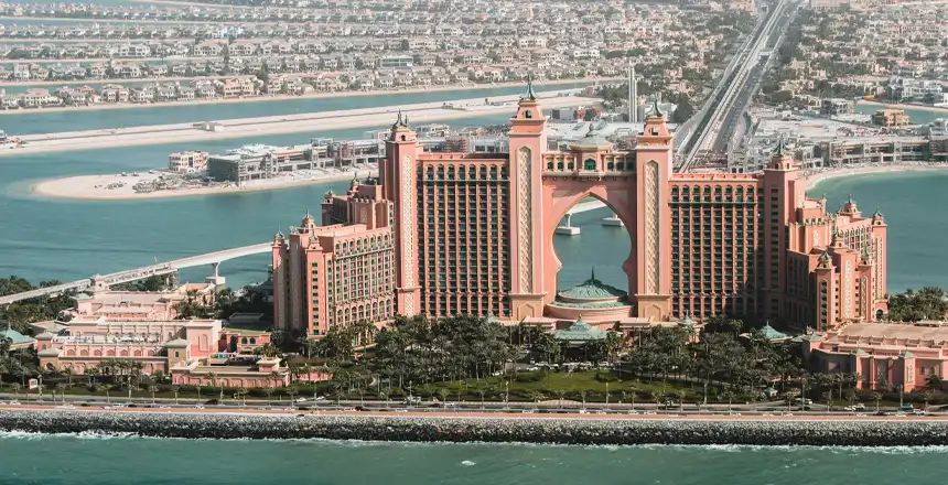 Blick auf das Atlantis in Dubai
